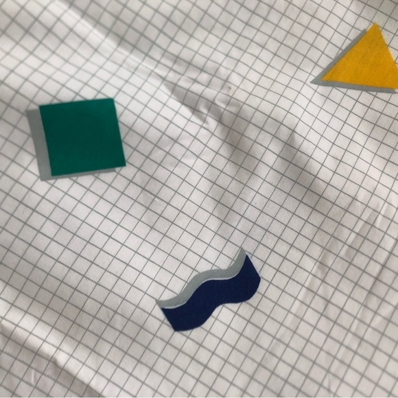 Vtg Geometric Patterned Fabric - Picture 8 of 10